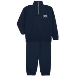 Ensembles de survêtement Tommy Hilfiger TOMMY HILFIGER FLAG SWEATSET Marine