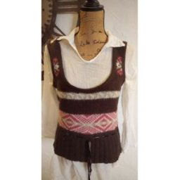 Gilet Vintage Petit gilet vintage T 38 Marron