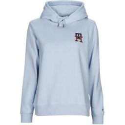 Sweat-shirt Tommy Hilfiger REG MONOGRAM EMB HOODIE Bleu