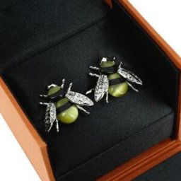 Boutons de manchettes Simon Carter Boutons de manchette Darwin Jaune et Noir Jaune