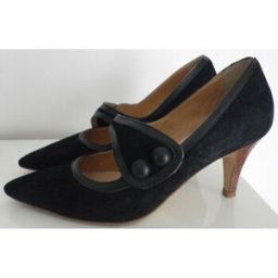 Chaussures escarpins San Marina Escarpins noirs talons 8 cm T.39 tout cuir SAN MARINA, en parfai Noir