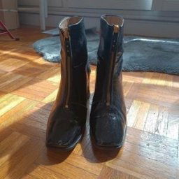 Bottines M. Moustache Bottes vernies noires M. Moustache - état neuf Noir