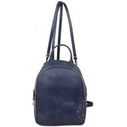 Sac à main Arthur & Aston Petit sac à dos Arthur et Aston cuir vintage Dicky teinte main Bleu