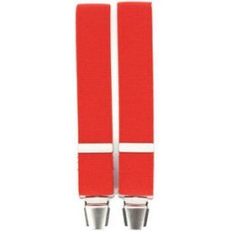 Ceinture Tony & Paul Bretelle 4 clips Rouge