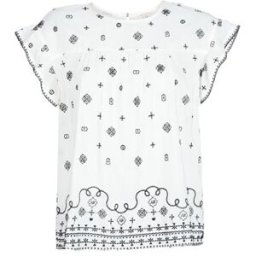 Blouses Maison Scotch SHORT SLEEVES SHIRT Blanc