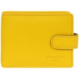Portefeuille Hexagona Porte-cartes en cuir Ref 47643 Jaune 10*8*2 Jaune