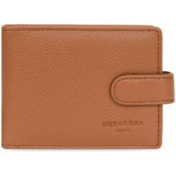 Portefeuille Hexagona Porte-cartes en cuir Ref 47643 Tan 10*8*2 Marron
