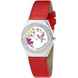 Montre Sc Crystal MF316-PAPILLON-COLIBRI+BRACELET006 Rouge
