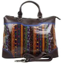 Sac à main Patrick Blanc Porte documents / ordinateur tablette multicolore Bleu