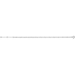 Bracelets Brillaxis Bracelet chaine boule 2 rangs or blanc 18 carats Blanc