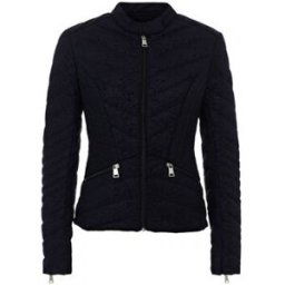 Doudounes Guess Doudoune Femme W81L05 Felicia Bleu imprimé léopard Bleu