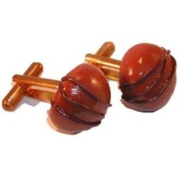 Boutons de manchettes La Fille Du Consul Boutons de manchette Bonbon Marron Marron