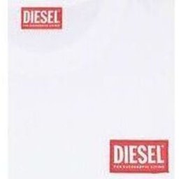T-shirt Diesel A11593 0NIAR T-NLABEL-L1-100 Blanc