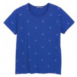 T-shirt Petit Bateau Tee shirt MC 3433448220 Bleu Bleu