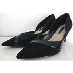 Chaussures escarpins Dorothy Perkins Escarpins noirs talons 7,5 cm T.39 imitation cuir, en parfait ét Noir