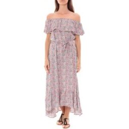 Robe By La Vitrine Robe Longue Care of you Fleuri Rose F50035 Rose