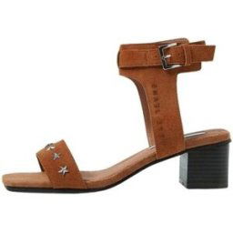 Sandales Pepe jeans Sandale a Talon en Daim Femme Ref 56447 869 Tan Marron
