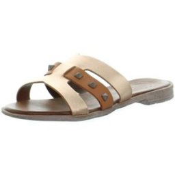 Sandales Lune Et L'autre Sandales plates en cuir ref 52688 Virus Tan Marron