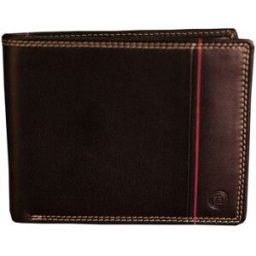 Portefeuille Serge Blanco Porte cartes en cuir ref 52602 12*9.5*2 Noir Noir