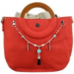 Sac à main Les Tropéziennes par M Belarbi Sac à main Les Tropéziennes Moorea - Déco bijoux - Rouge Multicolore