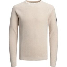 Sweat-shirt Jack & Jones Classic Spring Knit Crew Neck Blanc