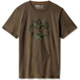 T-shirt Timberland Logo arbre camouflage Kaki