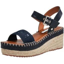 Chaussures escarpins Pepe jeans Sandales a Talon Compense Femme Ref 564 Bleu