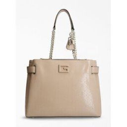 Sac Guess femme sac blane logo 4 g verni beige Beige