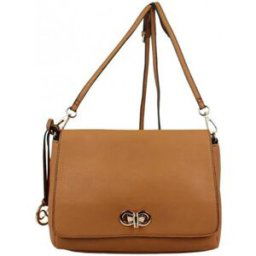 Sac à main A Découvrir ! Sac bandoulière demi chaîne Andie Blue A8094 Marron
