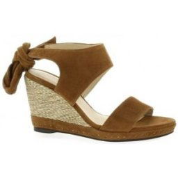 Sandales Vidi Studio Nu pieds cuir velours Marron