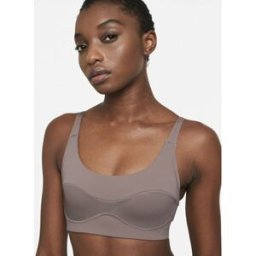 Maillots de bain Nike femme brassiére de sport taupe marron Marron