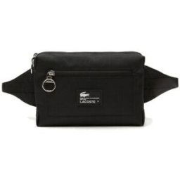 Sac bandoulière Lacoste SAC BANANE UNISEXE EN FIBRES RECYCLÉES NOIR Noir