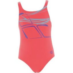 Maillots de bain enfant Arena Girl s swimsuit swim pro logo Rose