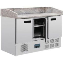 Table de Préparation à Pizza Réfrigéré 3 Portes Série G - 368 L - Polar