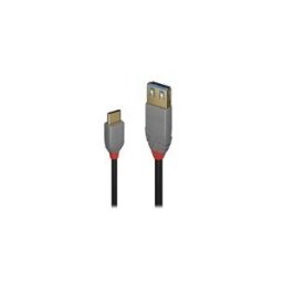 Lindy Black Line - Cable USB de type-C - 24 pin USB-C pour USB type A - 15 cm