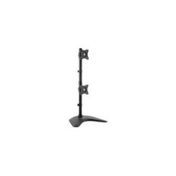 StarTech.com Support de bureau vertical pour deux ecrans a fixation VESA jusqu'a 27 - Support moniteur reglable multi-ecrans - Acier pied - pour 2 moniteurs - noir