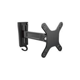 StarTech.com Bras d'ecran a montage mural - Pivot simple - Support mural pour moniteur plat a fixation VESA jusqu'a 27 15 kg bras reglable - pour moniteur/ecran plat - noir