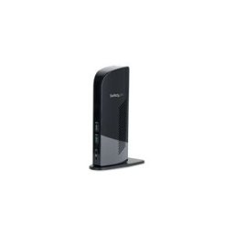 StarTech.com Station d'accueil USB 3.0 universelle double affichage pour PC portable - Replicateur de ports HDMI / DVI avec GbE - Noir - station d'accueil - USB - 1GbE