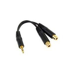 StarTech.com Cable repartiteur stereo de 15 cm - Mini-jack 3,5 mm male vers 2x mini-jack 3,5 mm femelle - repartiteur audio - 15.2 cm