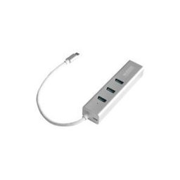 Urban Factory Compact USB-C Compact Station: Input USB-C, Output 3x USB 3.0, LAN and micro USB for power delivery - station d'accueil - USB-C
