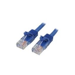 StarTech.com Cable reseau Cat5e UTP sans crochet de 2 m - Cordon Ethernet RJ45 anti-accroc - Cable patch - M/M - Bleu - cordon de raccordement - 2 m - bleu