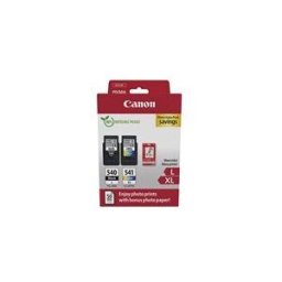 Canon PG-540L/CL-541XL Photo Value Pack - pack de 2 - a rendement eleve - noir, couleur (cyan, magenta, jaune) - original - brillant - reservoir d'encre/kit papiers