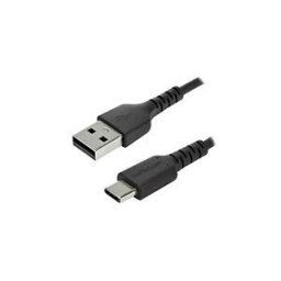 StarTech.com Cable de Chargement 2m USB A vers USB C - Cordon USB 2.0 vers USB-C a Charge/Synchronisation Rapides - Gaine TPE en Fibre Aramide M/M 3A Noir - Samsung S10/iPad Pro/Pixel (RUSB2AC2MB) - Cable USB de type-C - USB pour 24 pin USB-C - 2 m