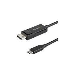 StarTech.com 6ft (2m) USB C to DisplayPort 1.2 Cable 4K 60Hz, Bidirectional DP to USB-C or USB-C to DP Reversible Video Adapter Cable, HBR2/HDR, USB Type C / Thunderbolt 3 Monitor Cable - 4K USB-C to DP Cable (CDP2DP2MBD) - Cable DisplayPort - 24 pin USB-