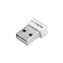 StarTech.com USB 150Mbps Mini Wireless N Network Adapter - 802.11n/g 1T1R USB WiFi Adapter - White USB Wireless Adapter - Wireless NIC (USB150WN1X1W) - adaptateur reseau - USB 2.0