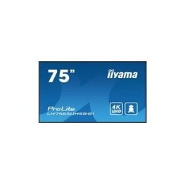 IIYAMA ProLite LH7565UHSB-B1 75 Classe (74.5 visualisable) ecran LCD retro-eclaire par LED - 4K - pour signalisation numerique