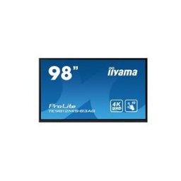 IIYAMA ProLite TE9812MIS-B3AG 98 Classe (97.5 visualisable) ecran LCD retro-eclaire par LED - 4K - pour signaletique numerique / communication interactive