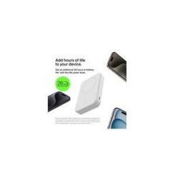 Belkin banque d'alimentation sans fil - magnetique avec Qi2 - 24 pin USB-C - 15 Watt