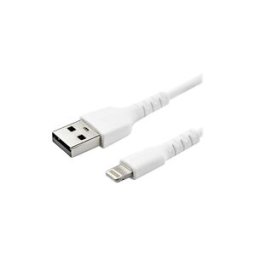 StarTech.com Cable USB-A vers Lightning Blanc Robuste 2m - Cable de Charge/Synchronisation de Type A vers Lightning en Fibre Aramide - iPad/iPhone 12 - Certifie Apple MFi (RUSBLTMM2M) - cable Lightning - Lightning / USB - 2 m