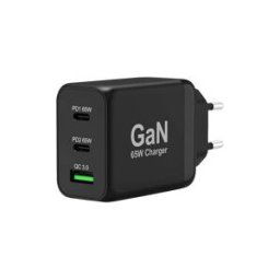 PORT Connect adaptateur secteur - technologie GaN - USB type A, 24 pin USB-C - 65 Watt
